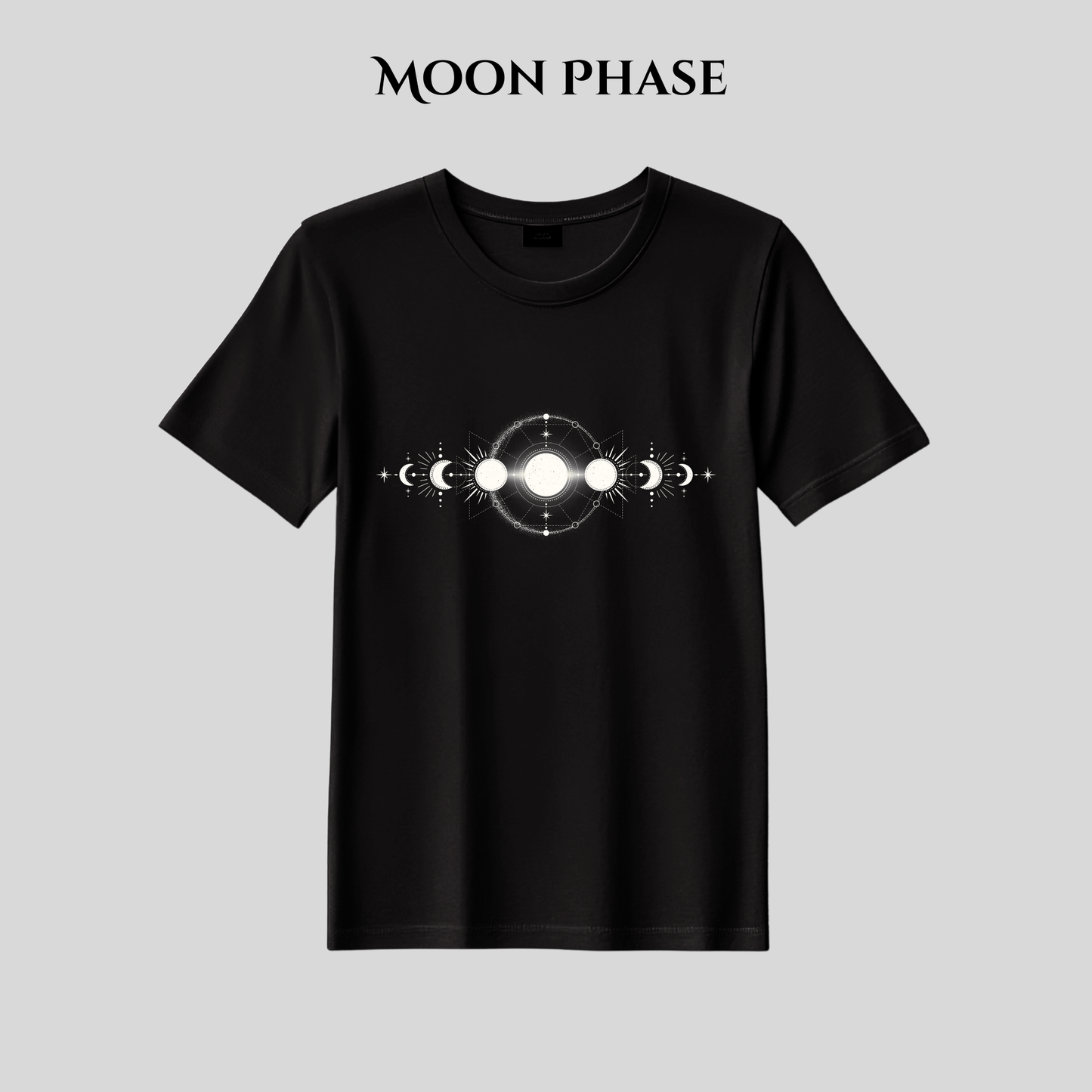 Moon Phase T-Shirt | Celestial Astrology Tee | Aesthetic T Shirt for Men & Women | Made in Pakistan