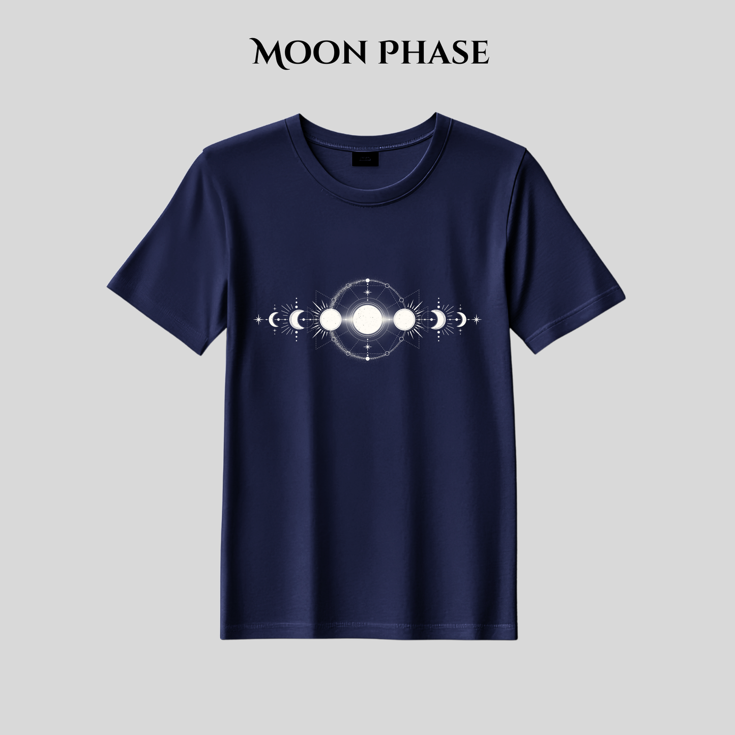 Moon Phase T-Shirt | Celestial Astrology Tee | Aesthetic T Shirt for Men & Women | Made in Pakistan