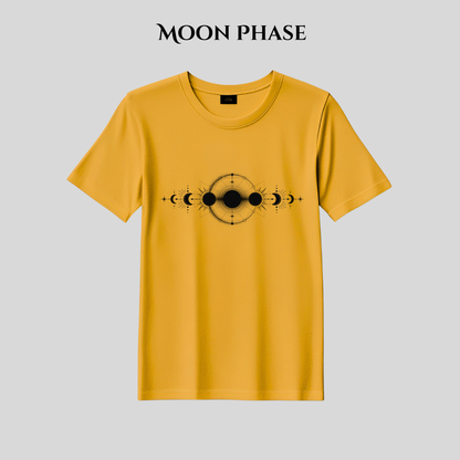 Moon Phase T-Shirt | Celestial Astrology Tee | Aesthetic T Shirt for Men & Women | Made in Pakistan