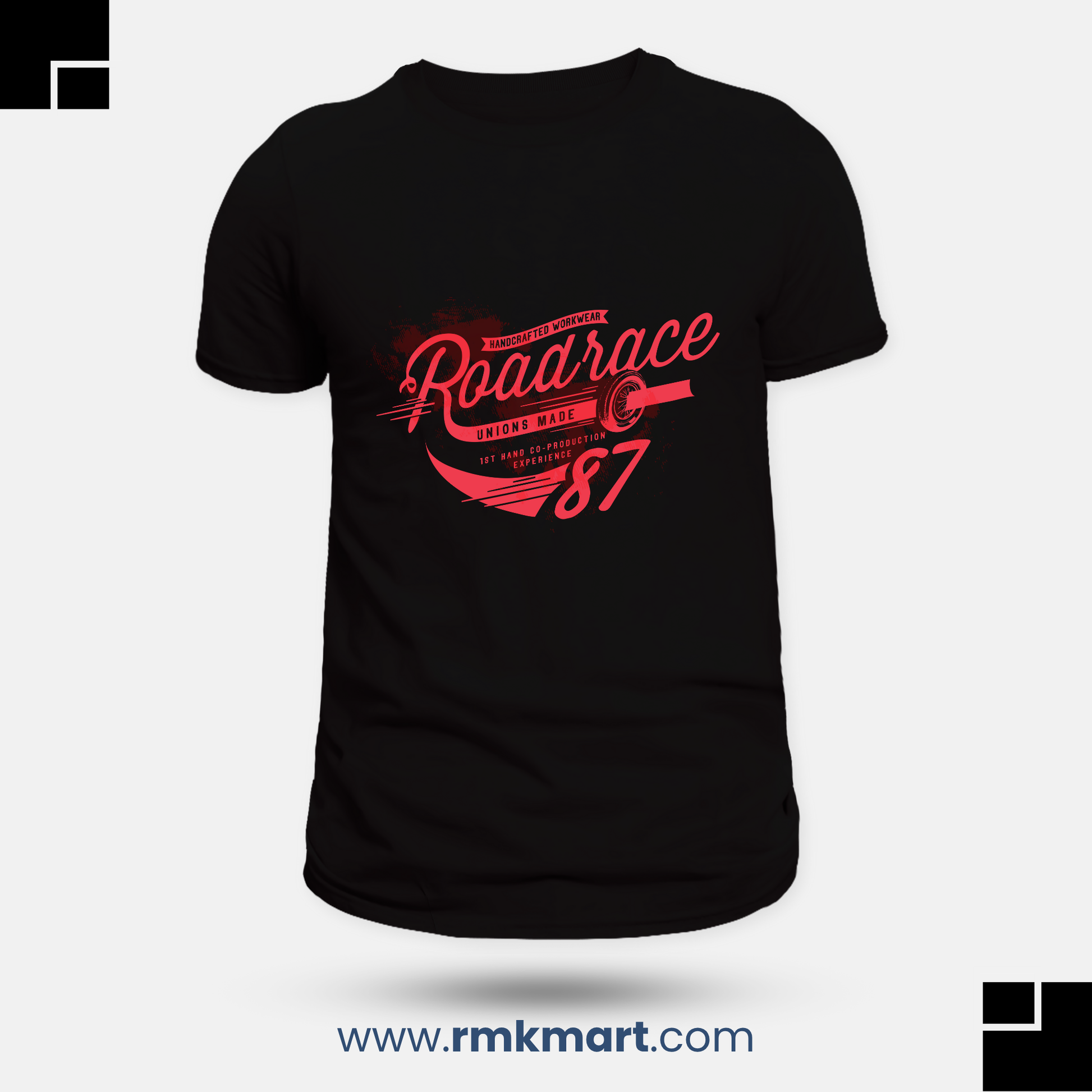 "Roadrace" Graphic Print T-Shirt for Men & Women | 100% Pure Cotton | Soft & Lightweight | Made in Pakistan RMK Mart