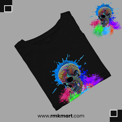 Skull Graphic T-Shirt – Unisex 100% Pure Cotton | Printed Tee for Men & Women | Made in Pakistan RMK Mart